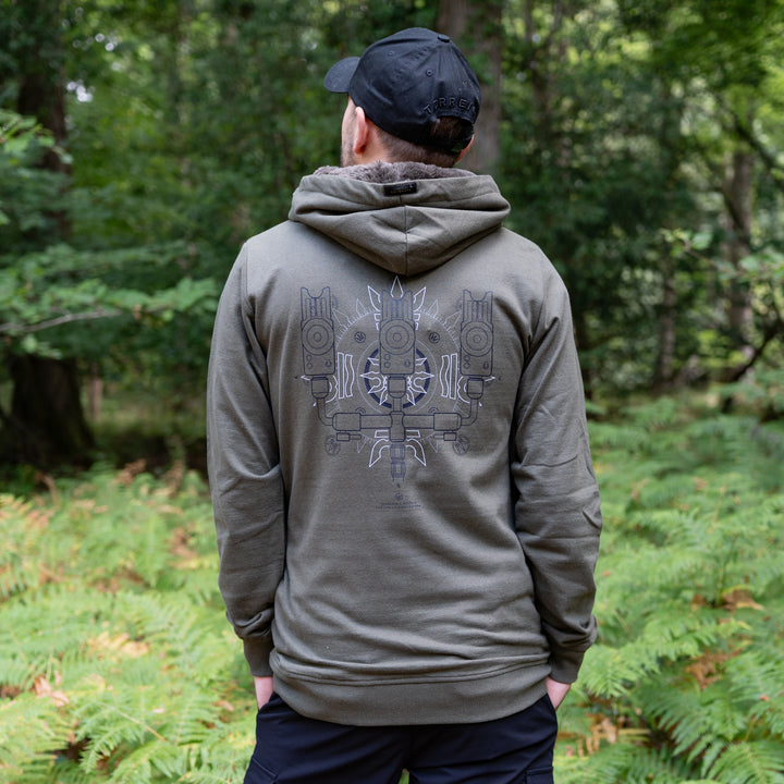 Neville Alarms Hoodie - Green with Black