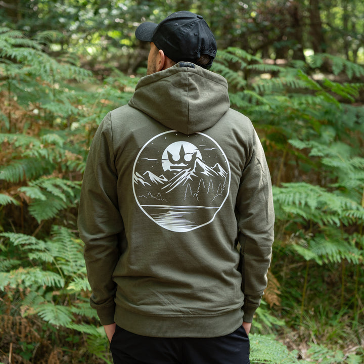 Moonlight Hoodie - Green with Black