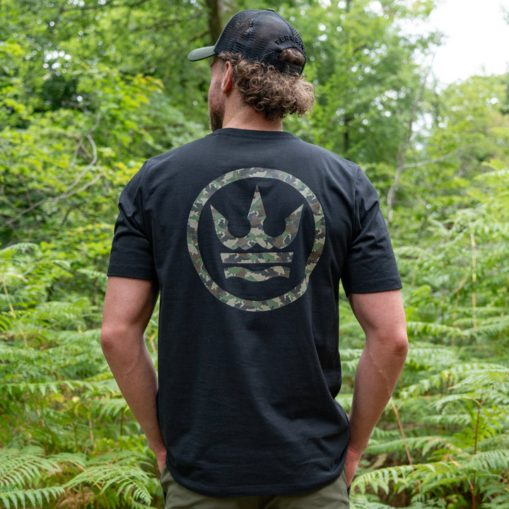 Carp Camo T-Shirt - Black
