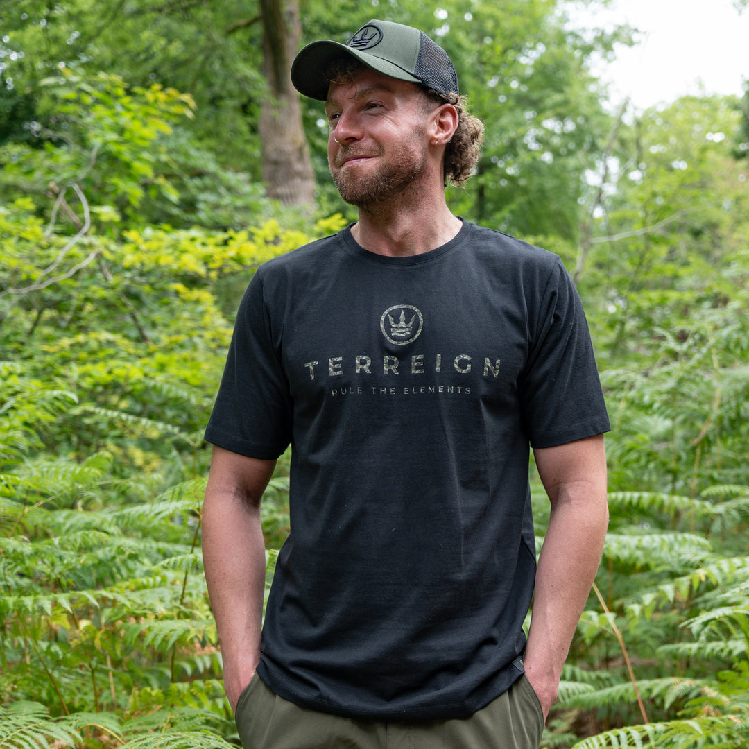 Carp Camo T-Shirt - Black
