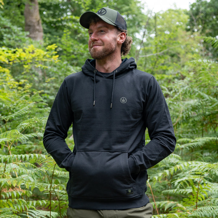 S - Carp Camo Hoodie - Charcoal - SS