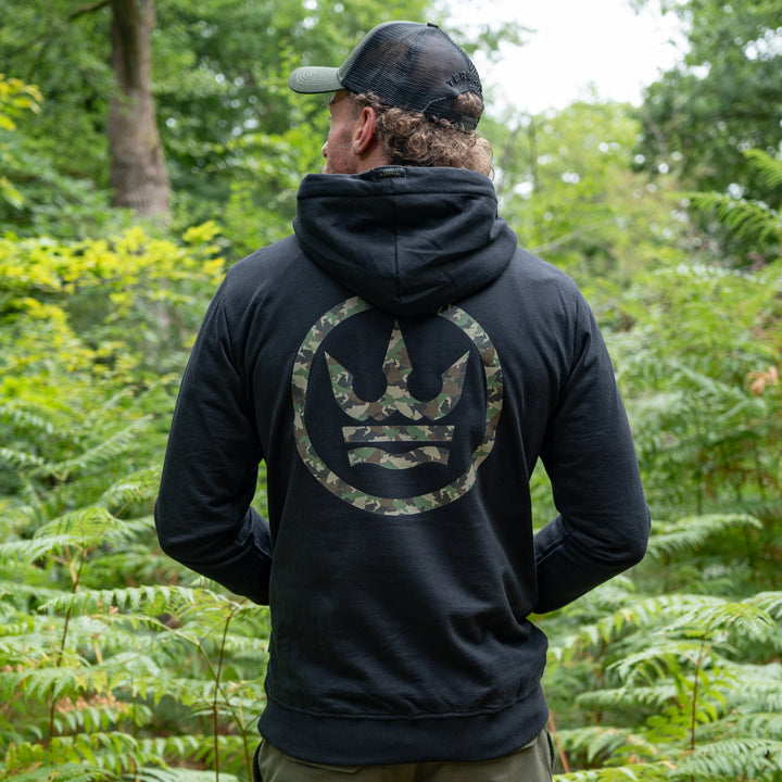 S - Carp Camo Hoodie - Charcoal - SS