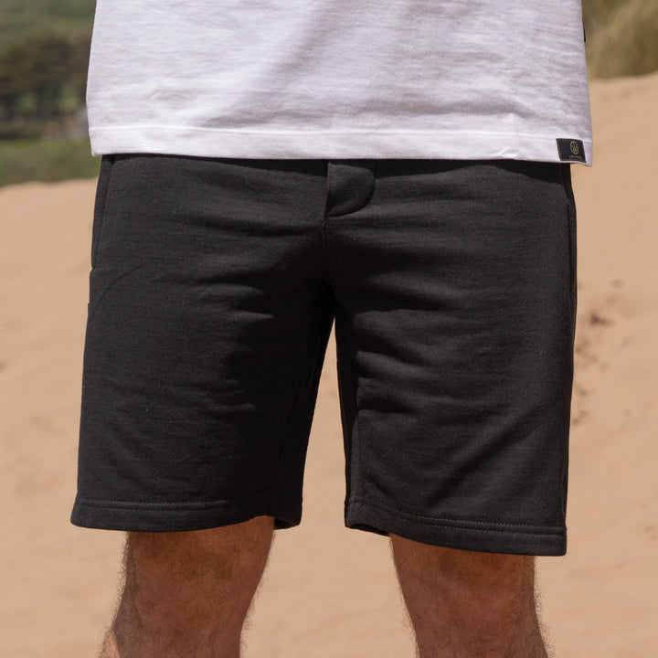 Black Jogger Shorts - With Zip Pockets