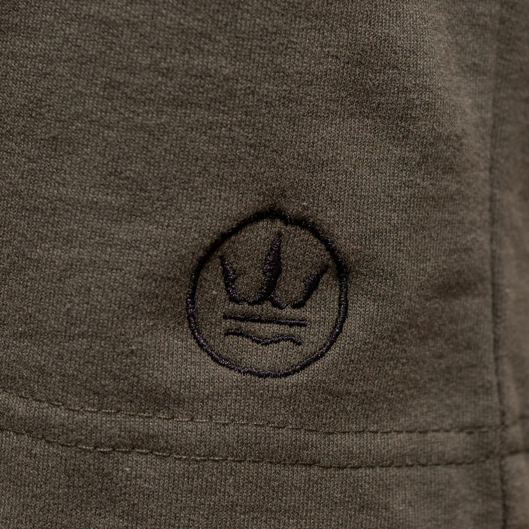 Green Jogger Shorts - With zip pockets