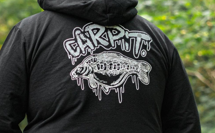 Black Ghost Carp Hoodie - by Carpit