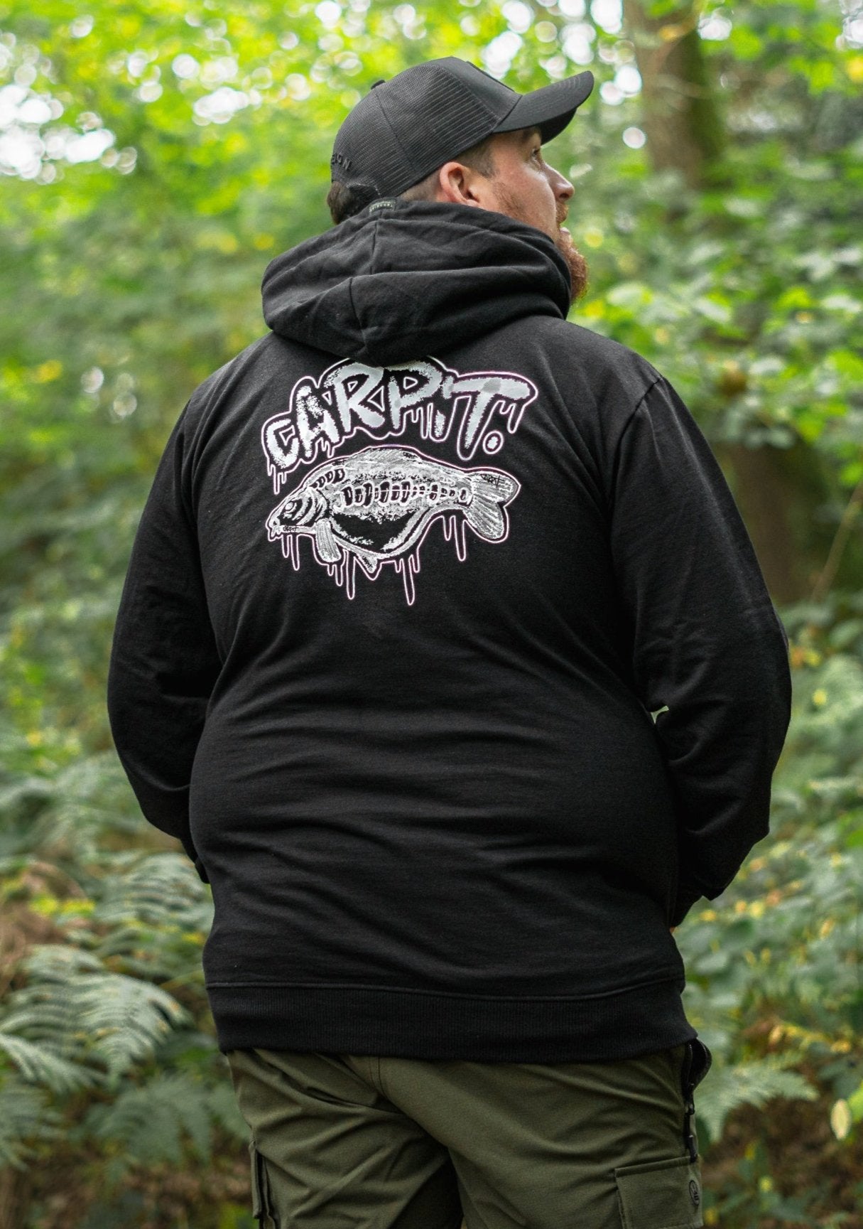 Black Ghost Carp Hoodie - by Carpit