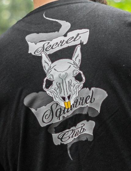 Black Secret Squirrel Club Squirrel Skull T-Shirt - By Carpit