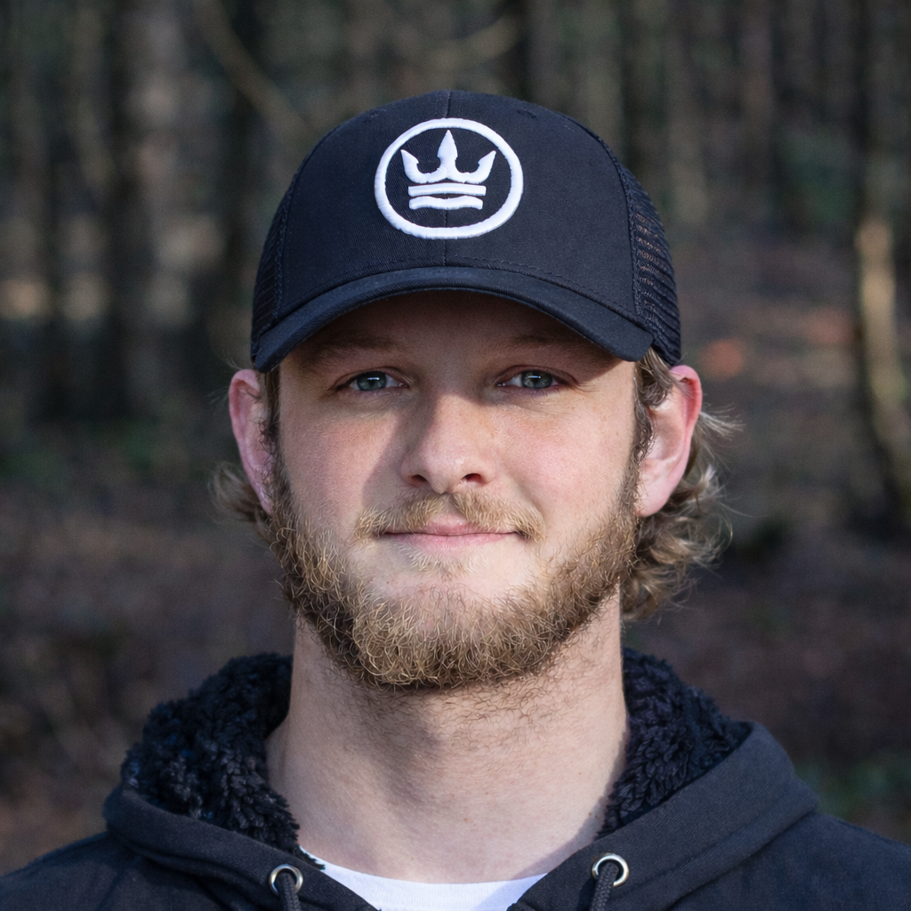 Icon Trucker Cap - Black with White