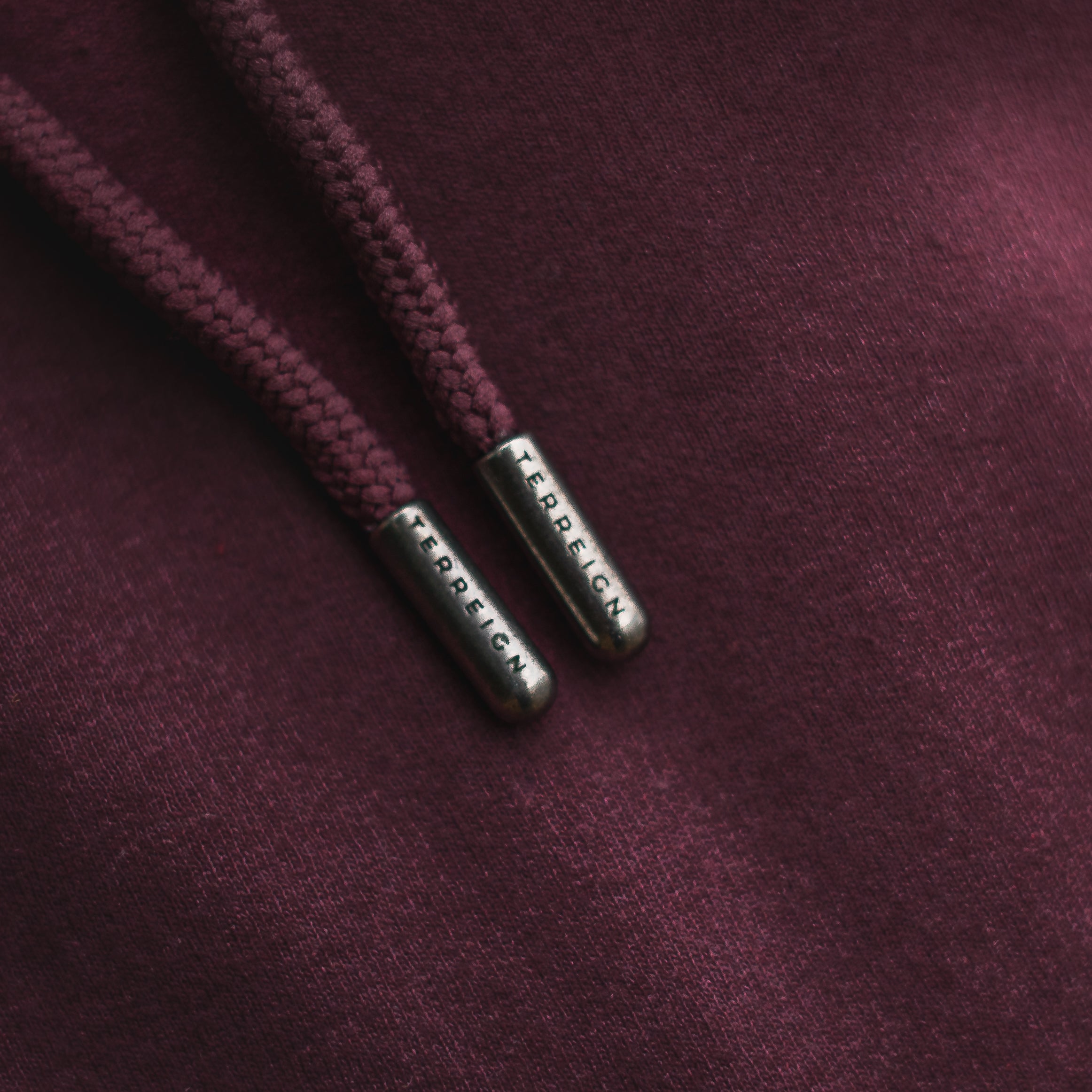 Stamp Hoodie Burgundy