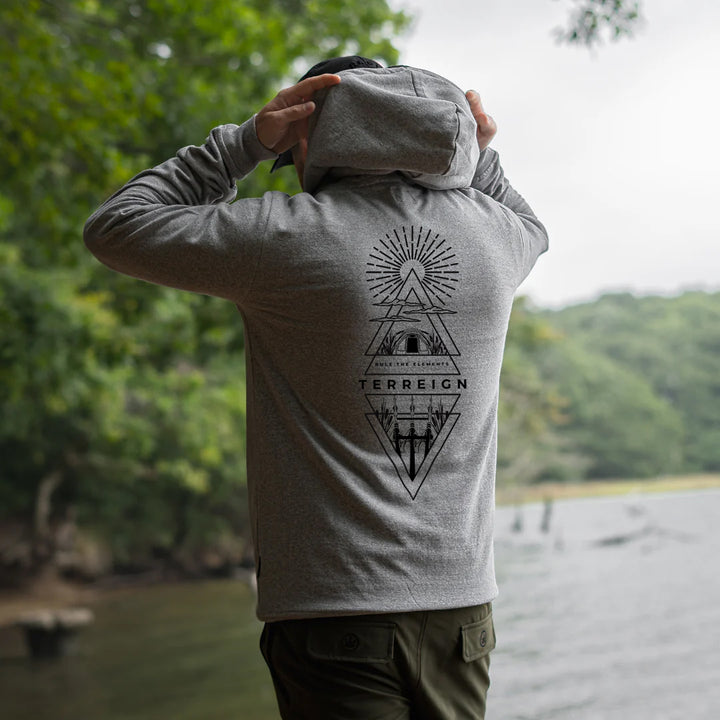 Tri-angler Hoodie Grey