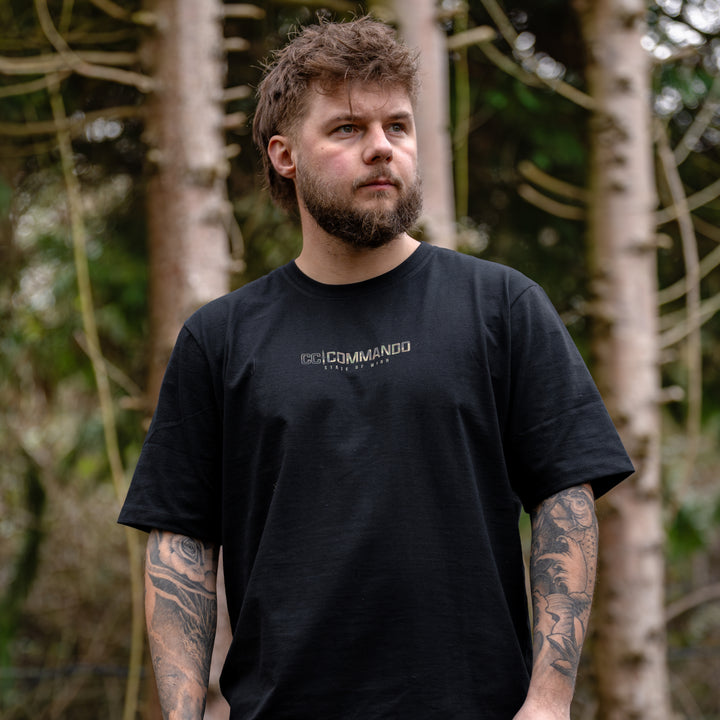 Commando X Terreign T-shirt - Black with Camo