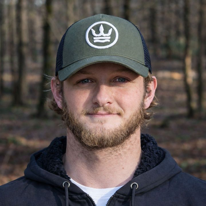 Icon Trucker Cap - Green with White