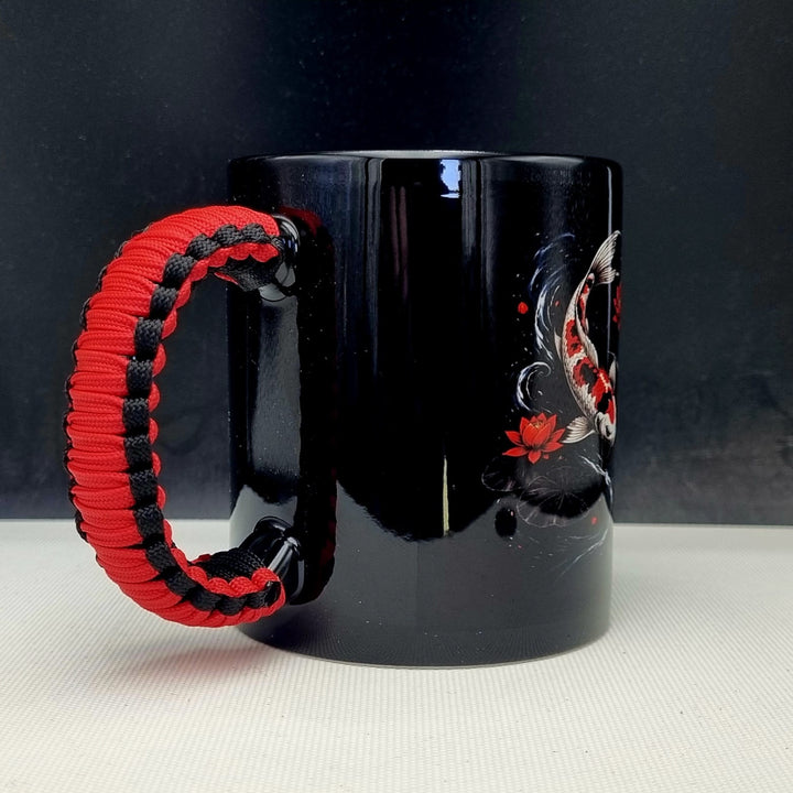 Signature Black Mug - Koi Shadow Flow