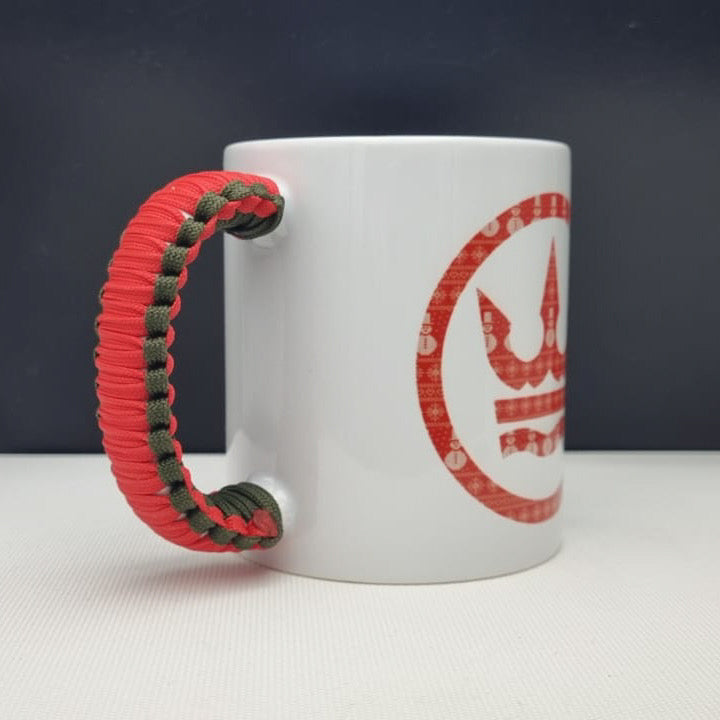 Signature White Mug - Red Festive Print - Limited Edition
