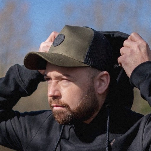 Patch Trucker Cap Green & Black