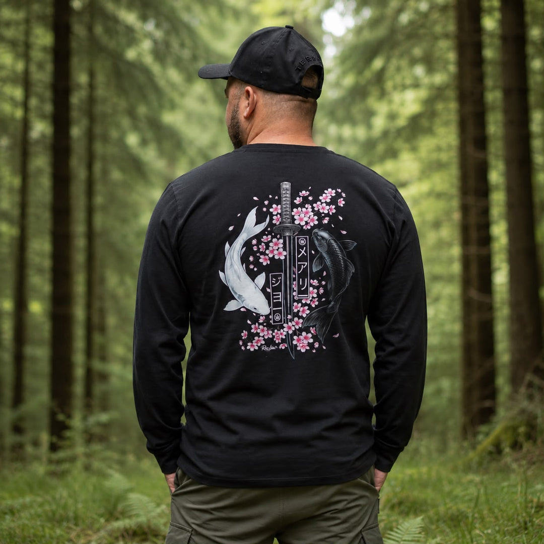Long Sleeve Koi Blossom T-Shirts