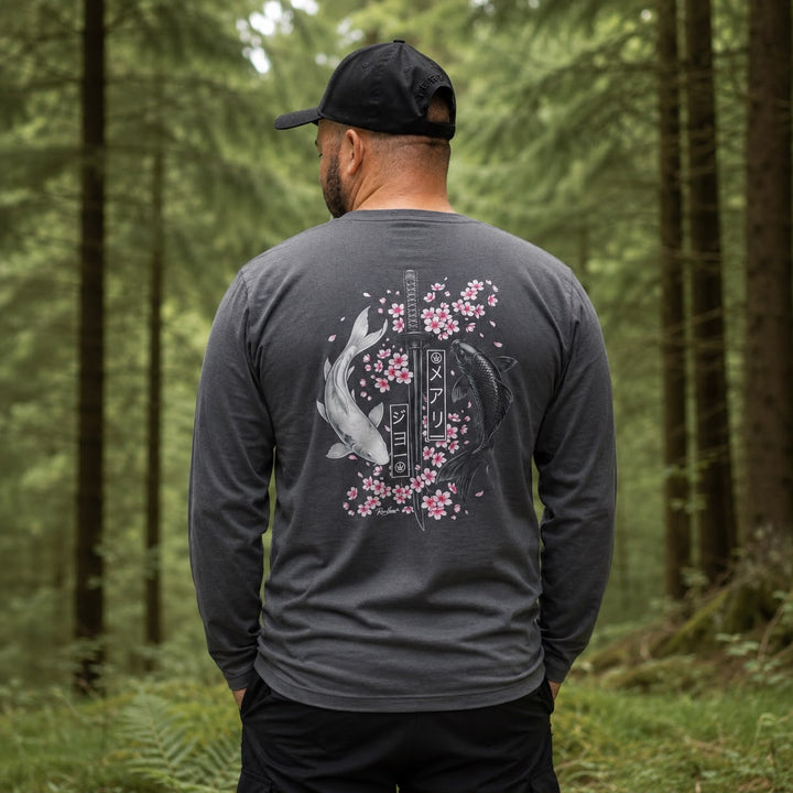 Long Sleeve Koi Blossom T-Shirts
