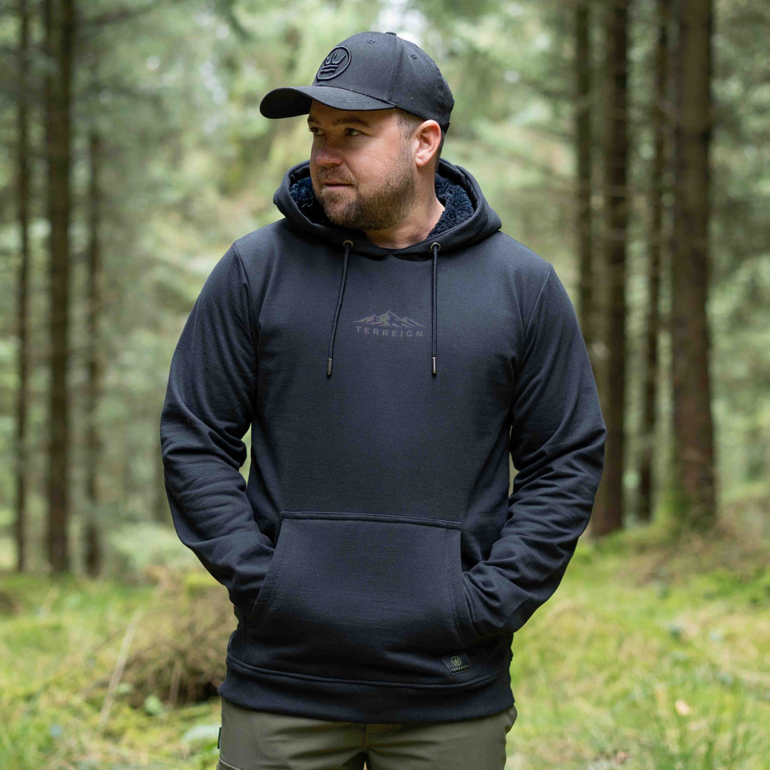 Mini Peaks Black Hoodie - Choose your own design colour