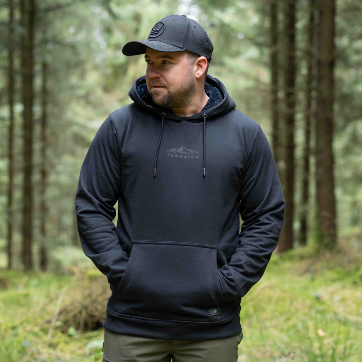 Mini Peaks Black Hoodie - Choose your own design colour