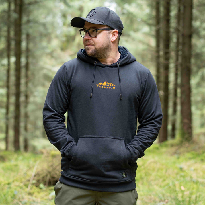 Mini Peaks Black Hoodie - Choose your own design colour