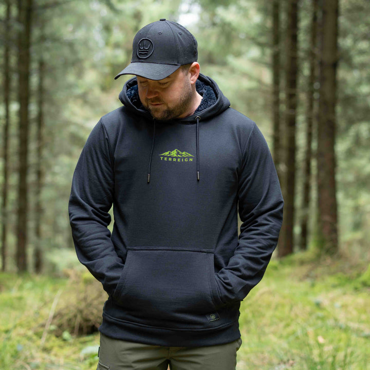 Mini Peaks Black Hoodie - Choose your own design colour
