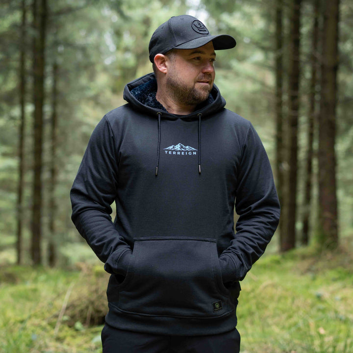 Mini Peaks Black Hoodie - Choose your own design colour