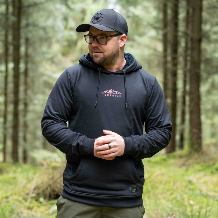 Mini Peaks Black Hoodie - Choose your own design colour