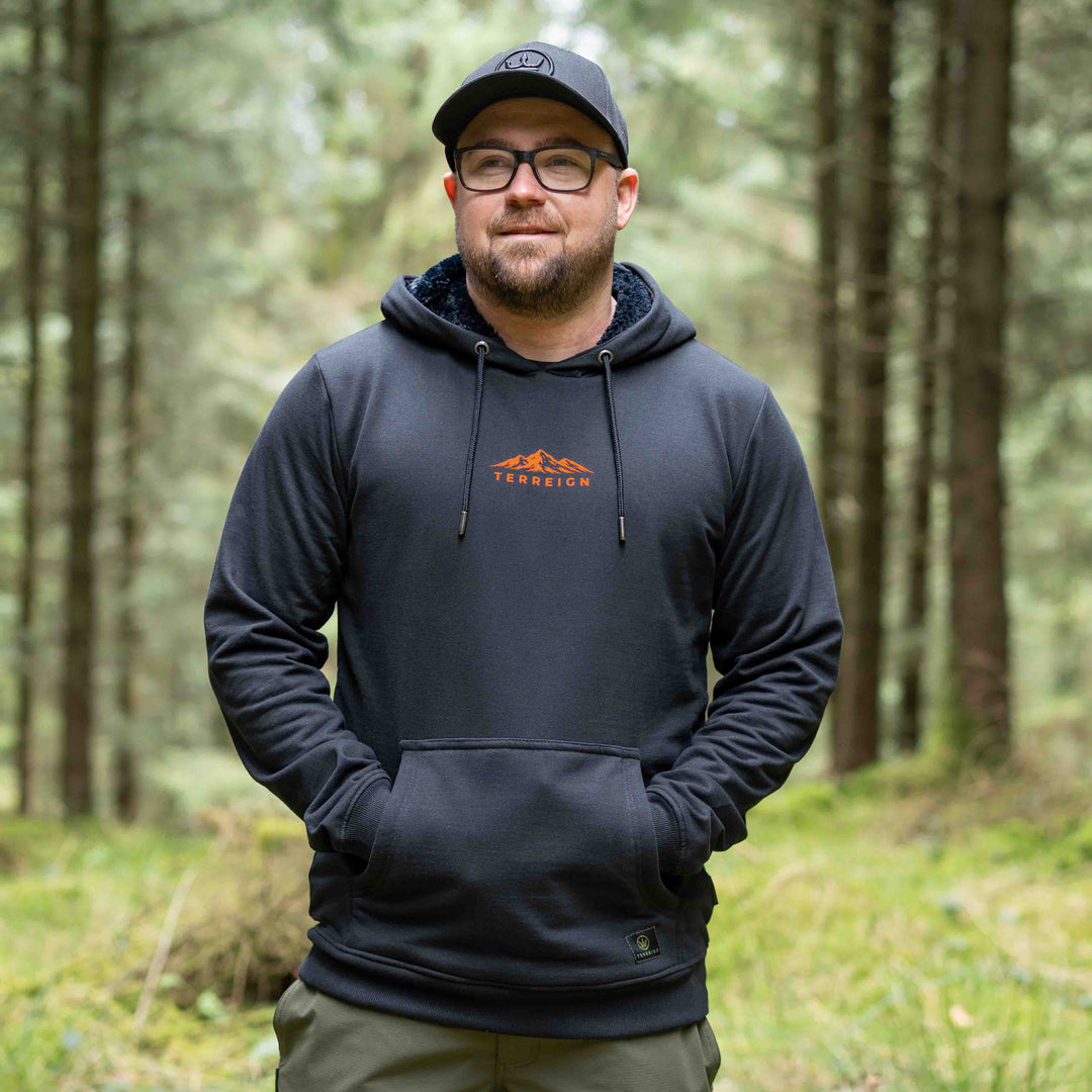 Mini Peaks Black Hoodie - Choose your own design colour