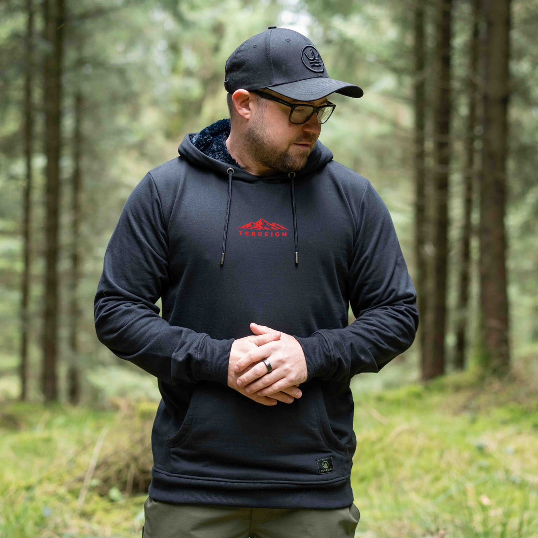 Mini Peaks Black Hoodie - Choose your own design colour