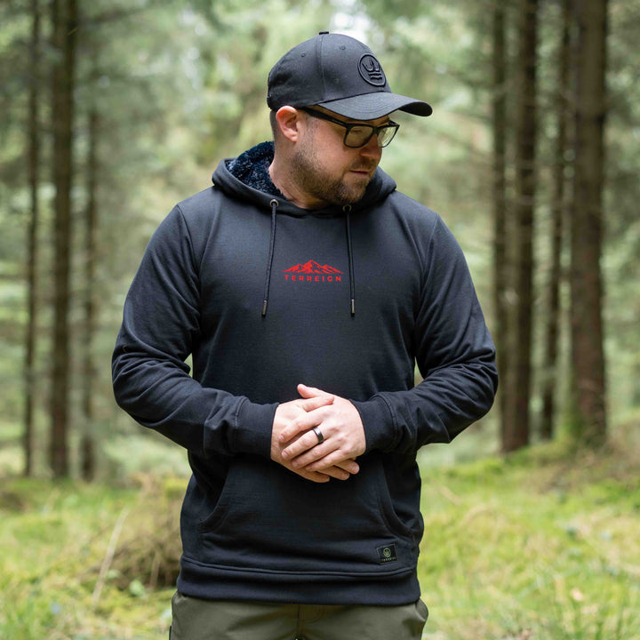 Mini Peaks Black Hoodie - Choose your own design colour