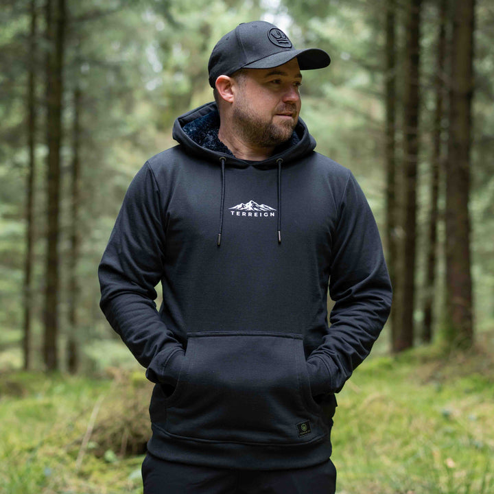 Mini Peaks Black Hoodie - Choose your own design colour