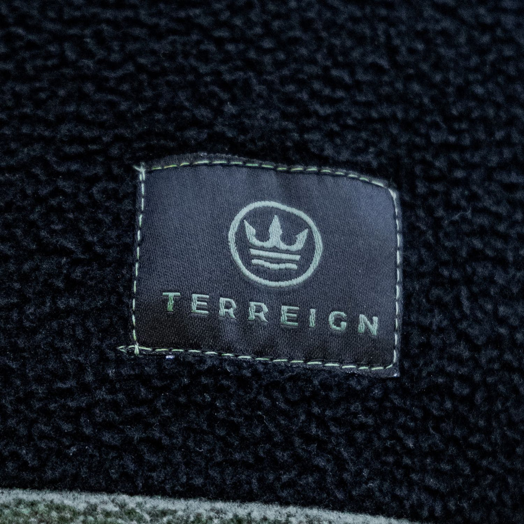 Summer 1/4 Zip Fleece Jumper - Black with Green