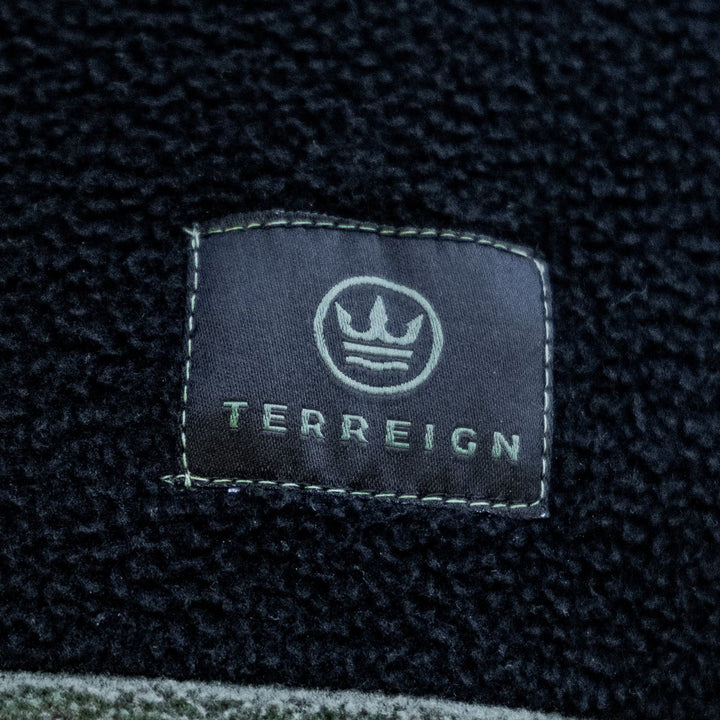 Summer 1/4 Zip Fleece Jumper - Black with Green