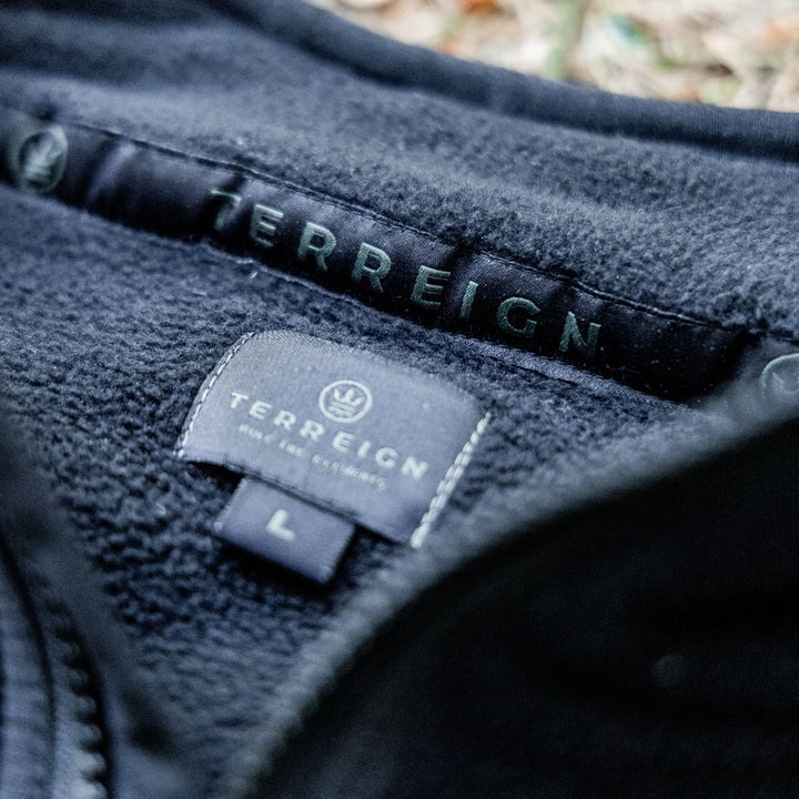 Summer 1/4 Zip Fleece Jumper - Green with Black