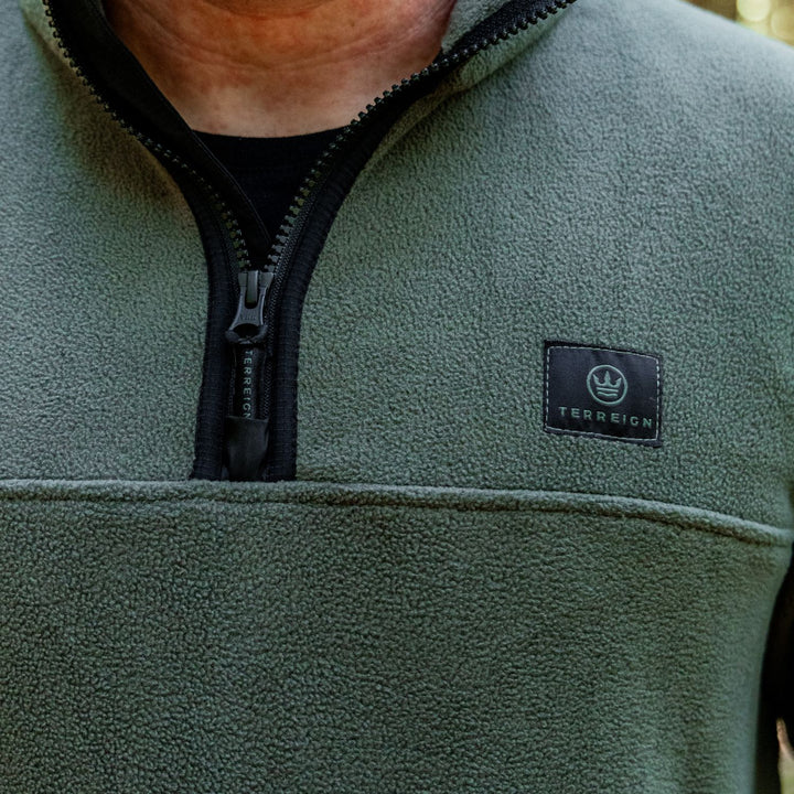Summer 1/4 Zip Fleece Jumper - Green