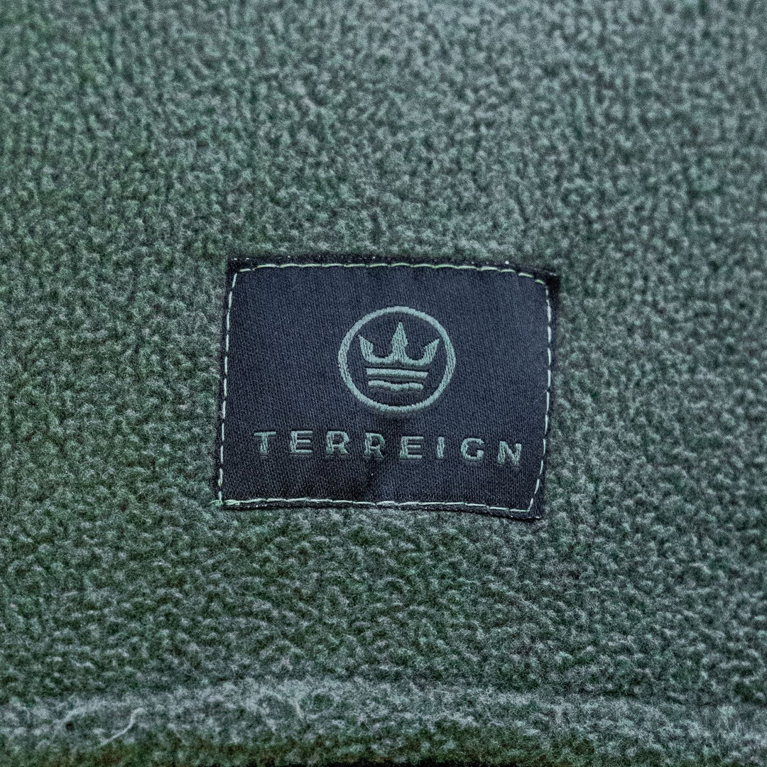 Summer 1/4 Zip Fleece Jumper - Green with Black