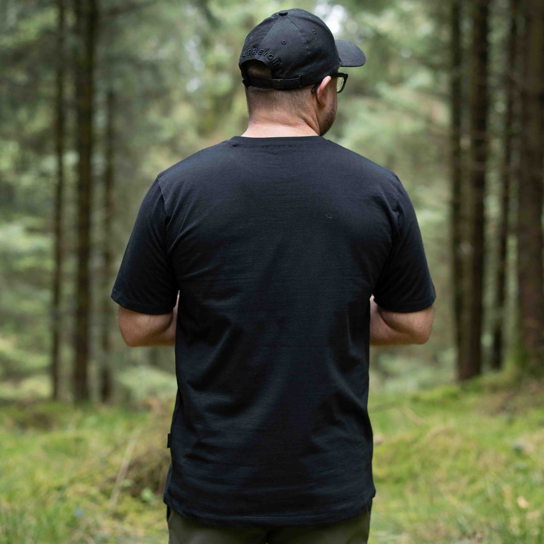 Mini Peaks Black T-shirt - Choose your own design colour