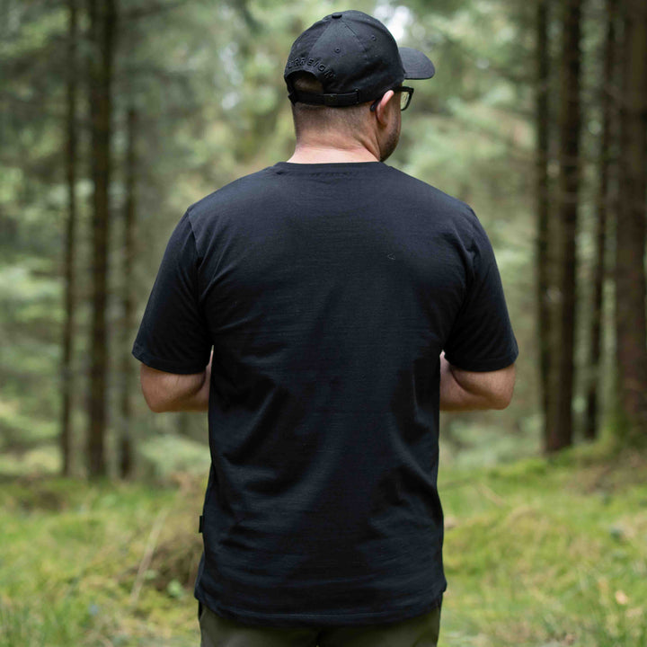 Mini Peaks Black T-shirt - Choose your own design colour